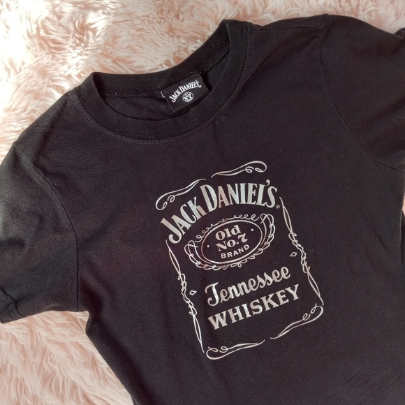 ⭐️Y2k emo/goth rare Jack Daniel's bartending top! Baby doll tee! 💕 - Picture 4 of 10